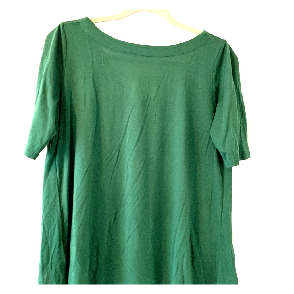 Loft Dk Green Knot Back Shirt Brand New